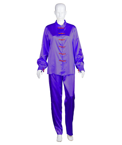 Dark Purple Chinese Traditional Kung Fu Costume