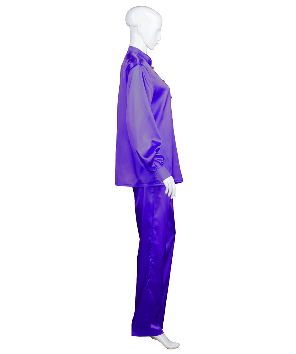 Dark Purple Chinese Traditional Kung Fu Costume