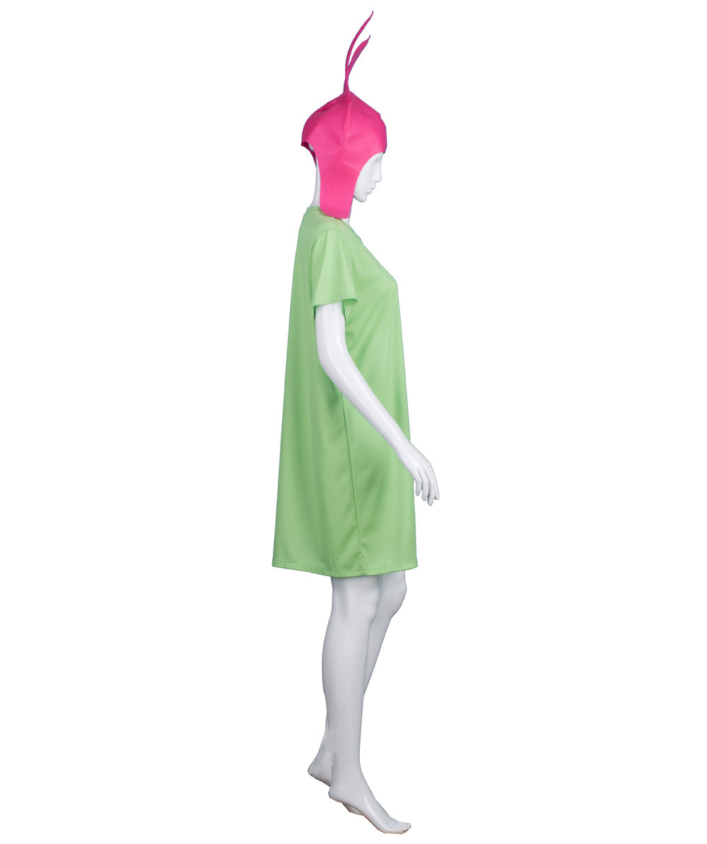 Women's Burgers Carton TV/Movie Costume | Pink & Green Halloween Costume