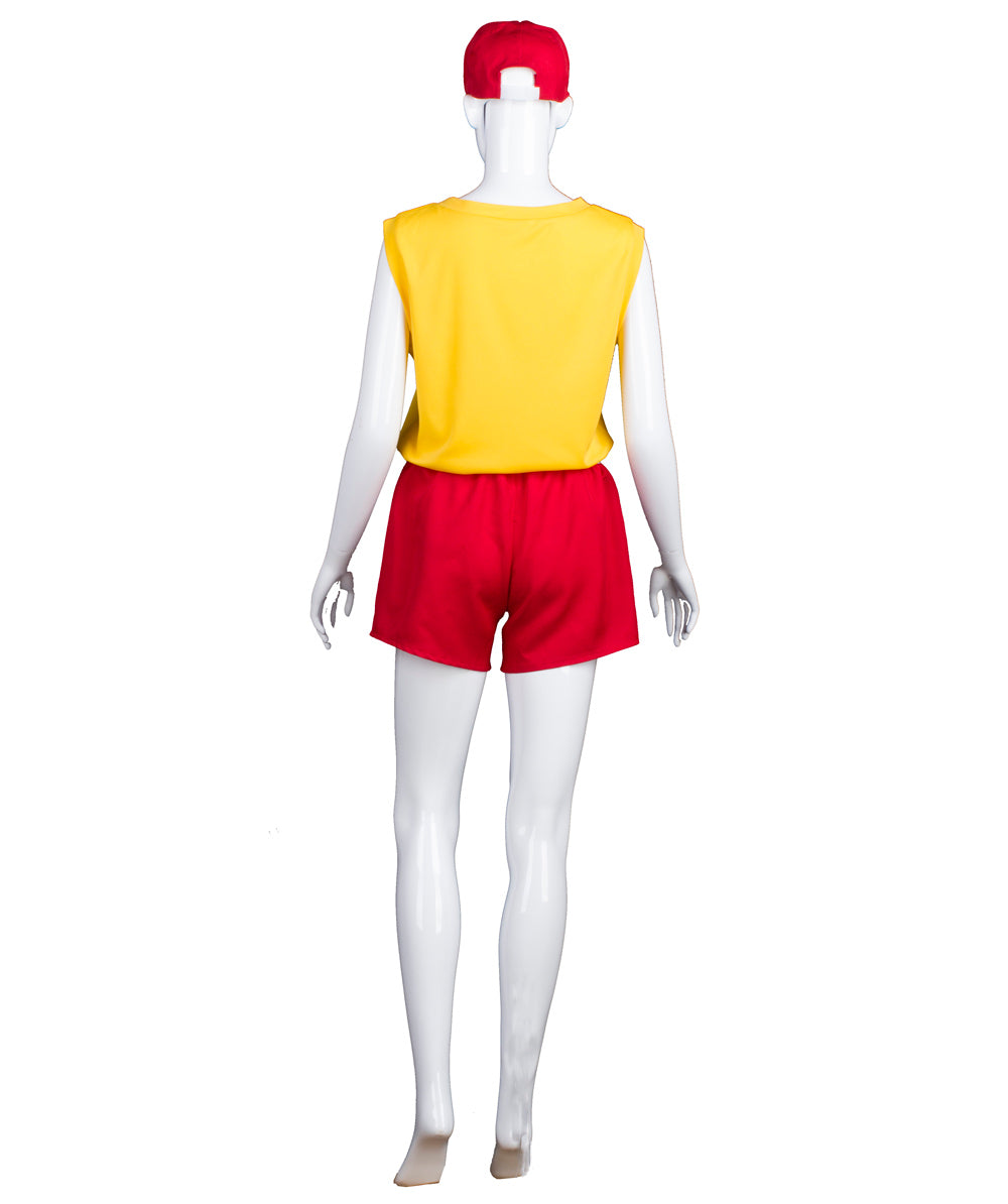 Women's Lifeguard TV/Movie Costume, Red & Yellow Fancy Costume