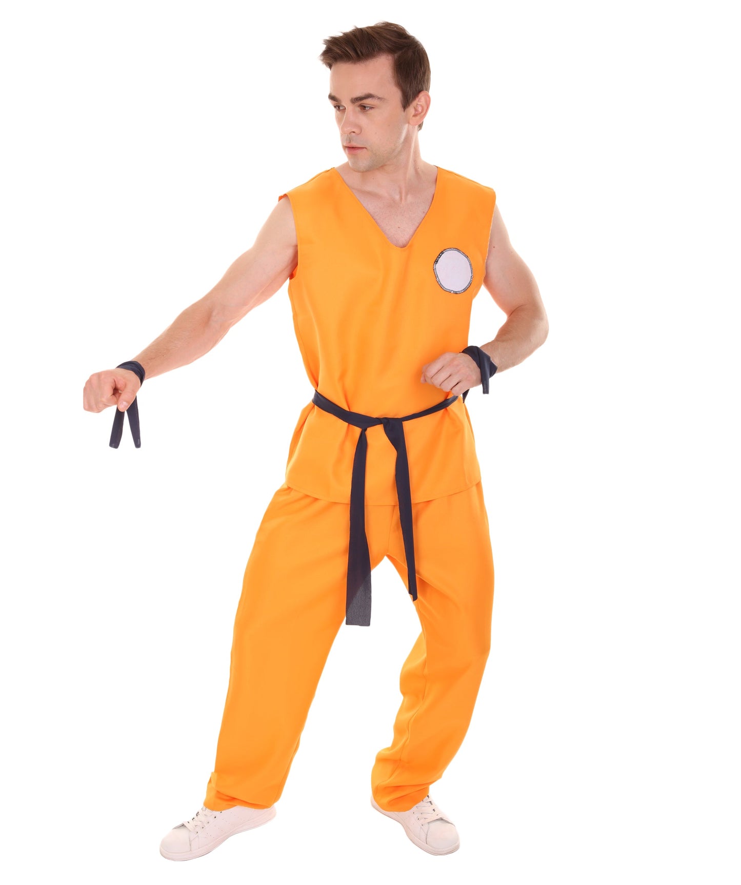 Men's Super Fighter Costume TV / Movie Costume | Orange Halloween Costume