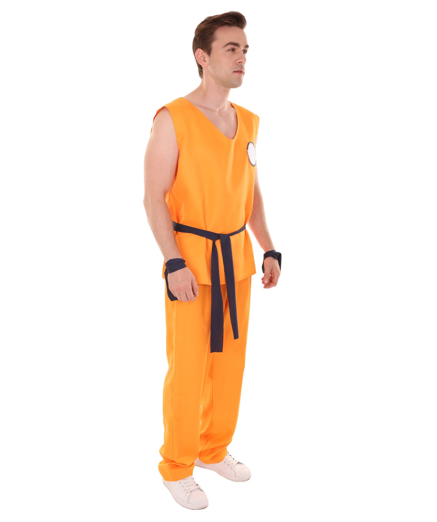 Men's Super Fighter Costume TV / Movie Costume | Orange Halloween Costume