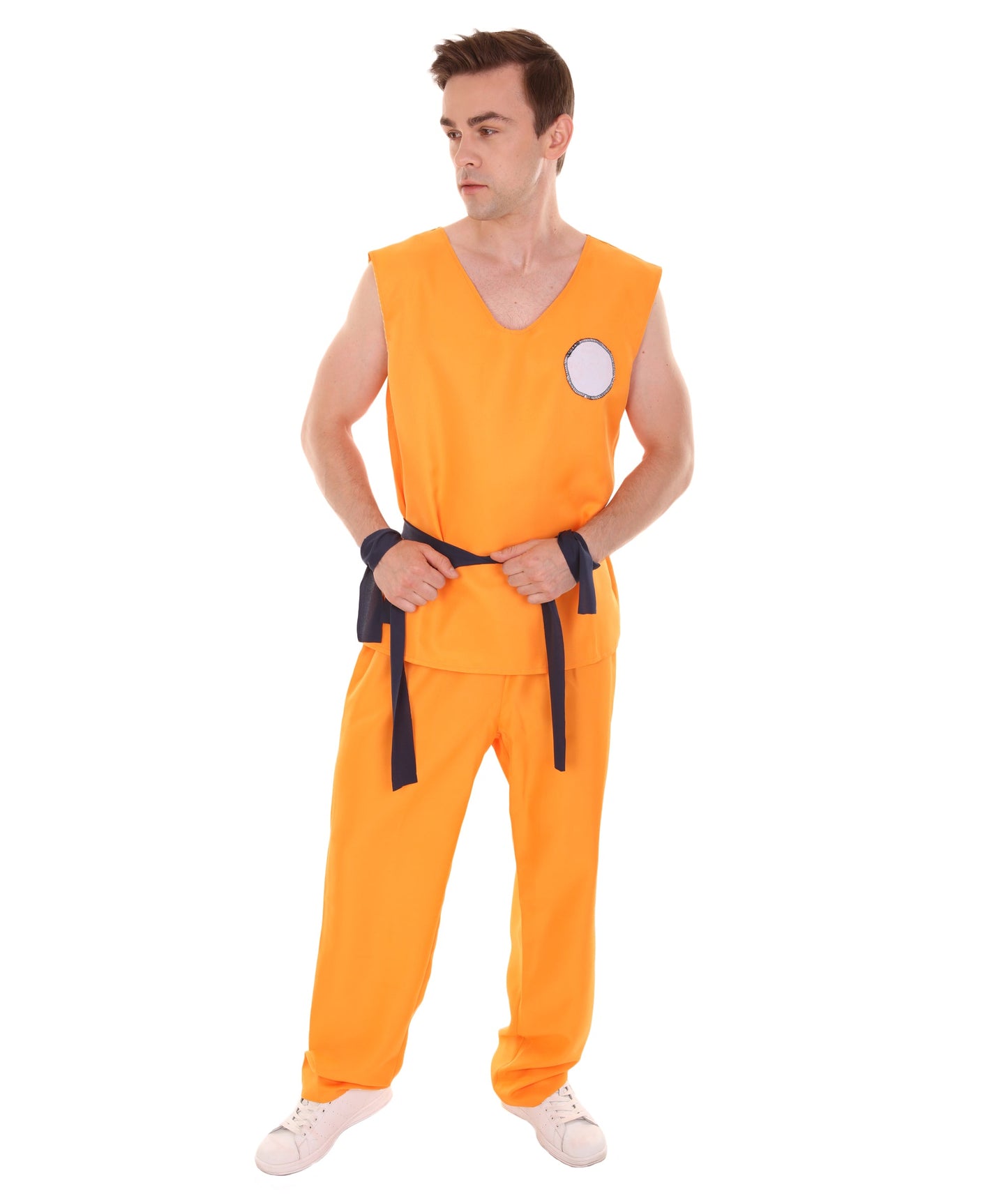 Men's Super Fighter Costume TV / Movie Costume | Orange Halloween Costume