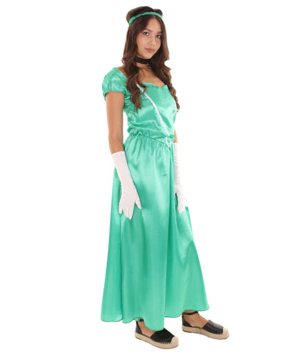 Green Aristocrat Socialite Costume