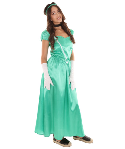 Green Aristocrat Socialite Costume