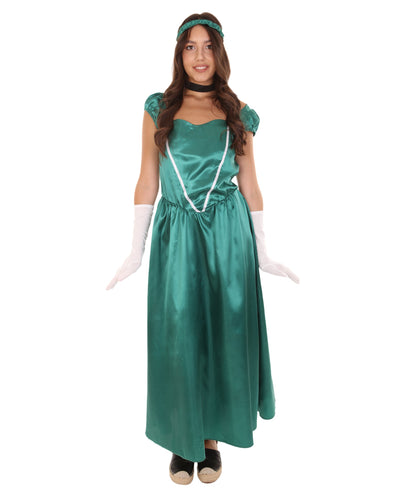 Dark Green Aristocrat Socialite Costume