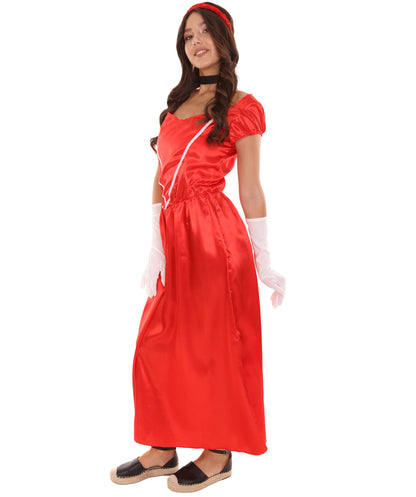 Red Aristocrat Socialite Costume