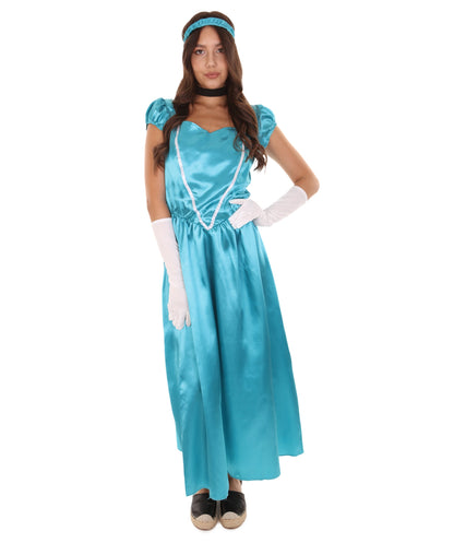 Aqua Blue Aristocrat Socialite Costume