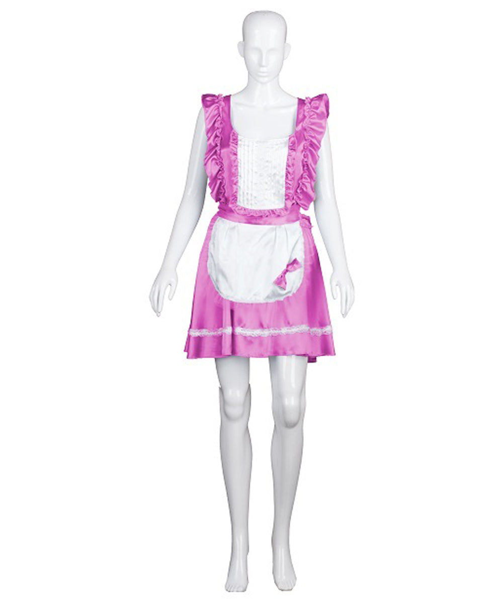 Women's Naught French Maid Uniform Costume | Pink Fancy Costume