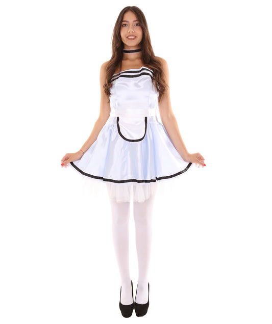 Light Blue French Maid Uniform Costume