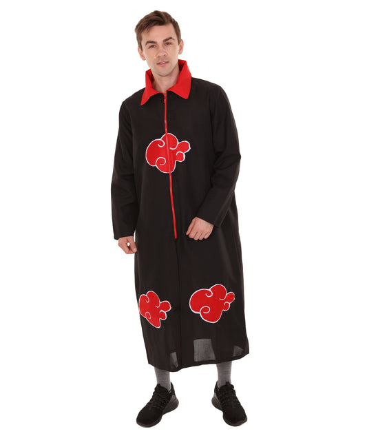Men's Anime Costume | Black & Red Fancy Costume