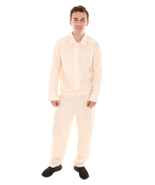 Men's 80's Sports Crem Costume Champagne | Moccasin Fancy Costume