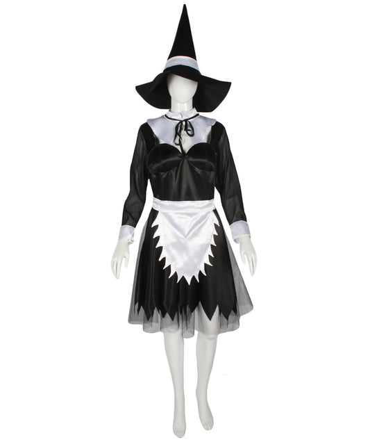 Women's Salem Costume Black & White Fancy Costume