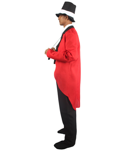 Men's Tamer Costume | White, Red & Black Fancy Costume