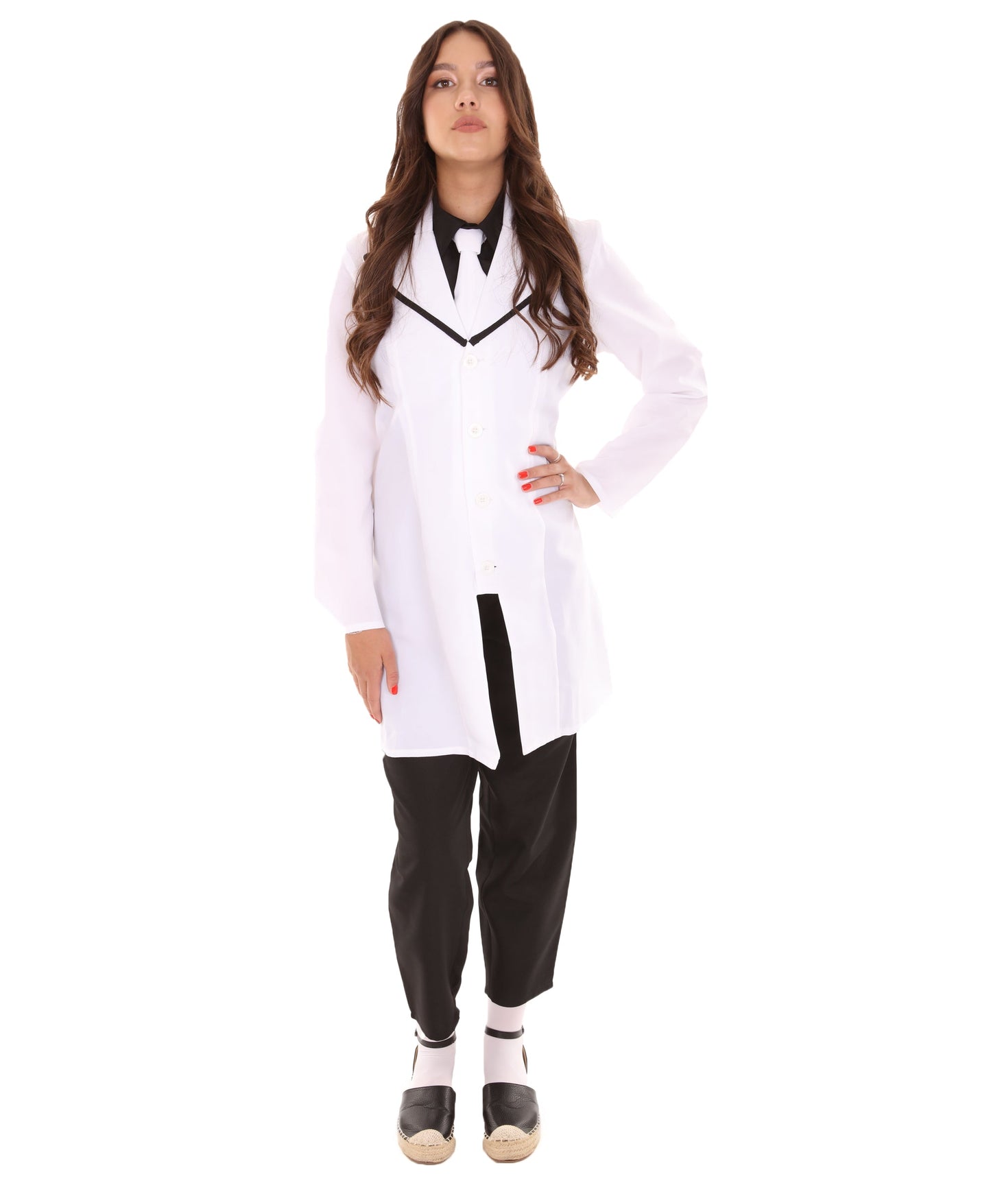 Women's Doctor Costume | Black & White Fancy Costume