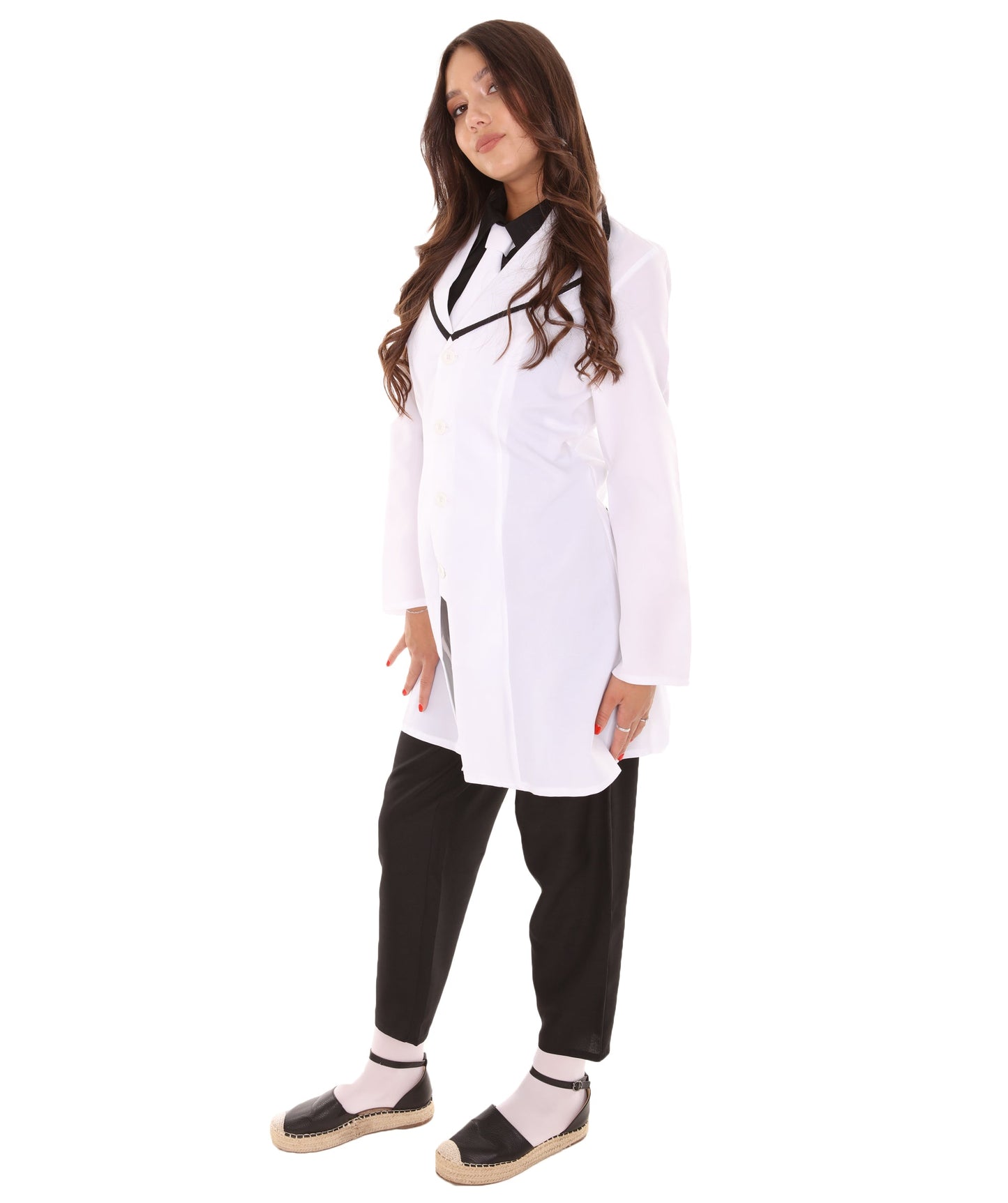 Women's Doctor Costume | Black & White Fancy Costume