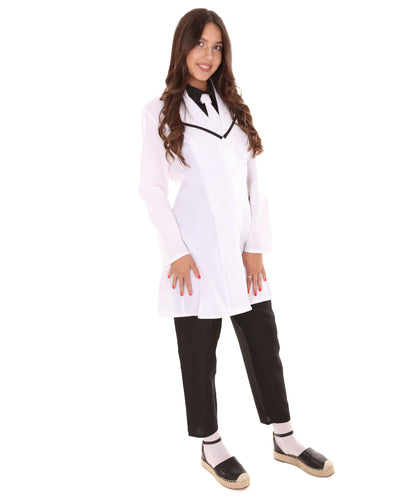 Women's Doctor Costume | Black & White Fancy Costume