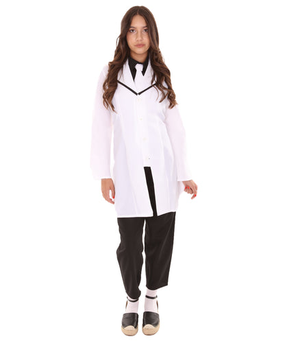 Women's Doctor Costume | Black & White Fancy Costume