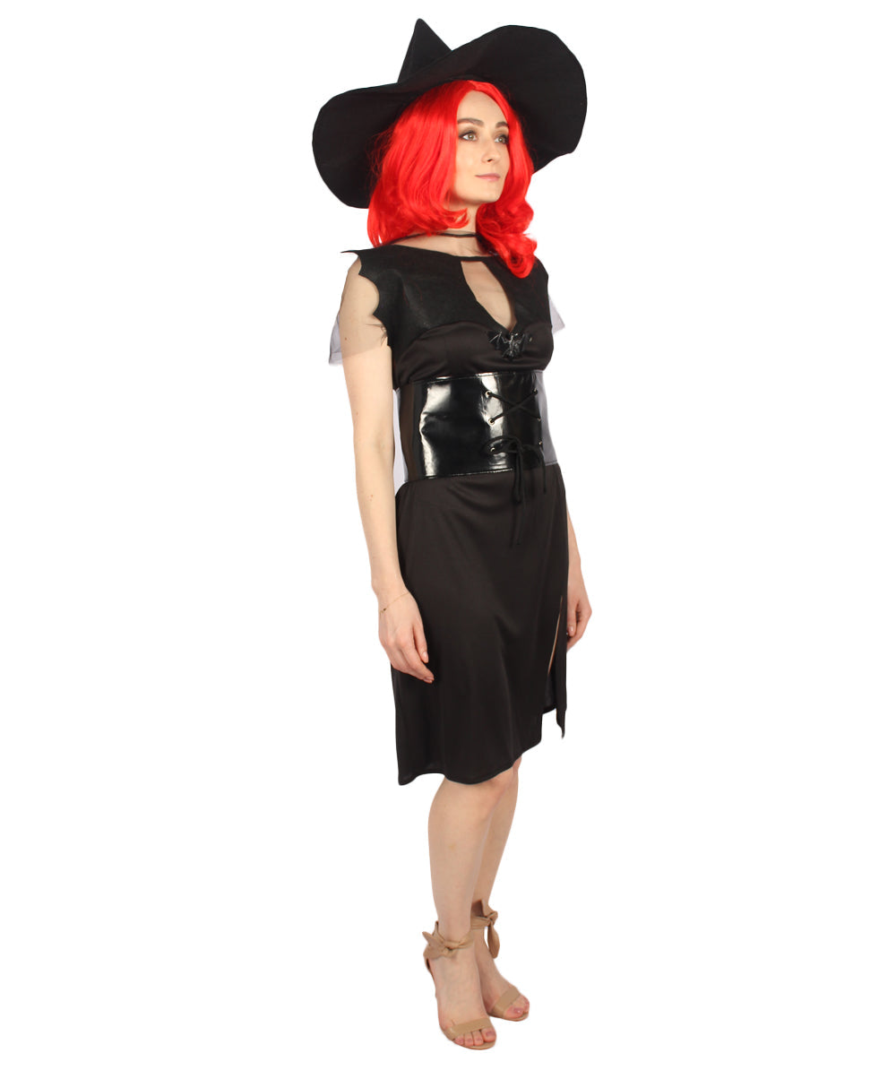 Women Bat Witch Costume | Black Halloween Costume