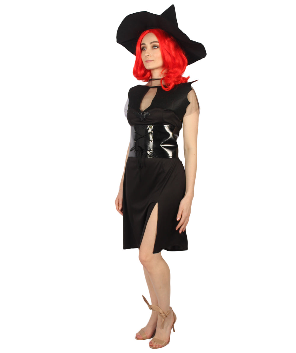 Women Bat Witch Costume | Black Halloween Costume