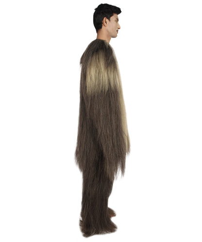 Long Hairy Elder Warrior Ape Military Leader Resistance Fighter Costume | Brown & Blonde Cosplay Costume