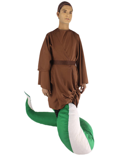 Serpent Monk | Men's White Brown and Green Straight Serpent Monk Halloween Costume