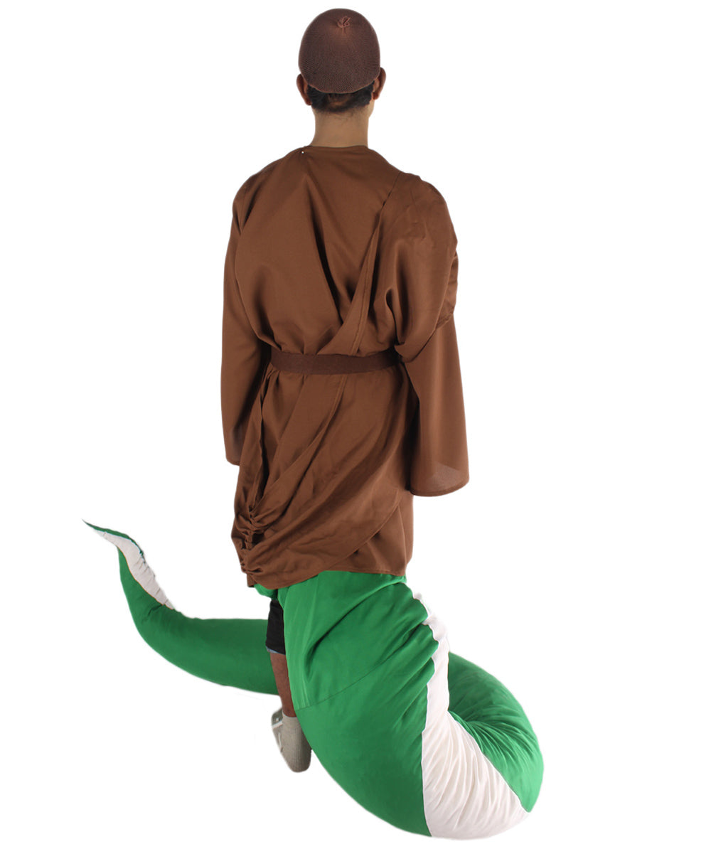 Serpent Monk | Men's White Brown and Green Straight Serpent Monk Halloween Costume