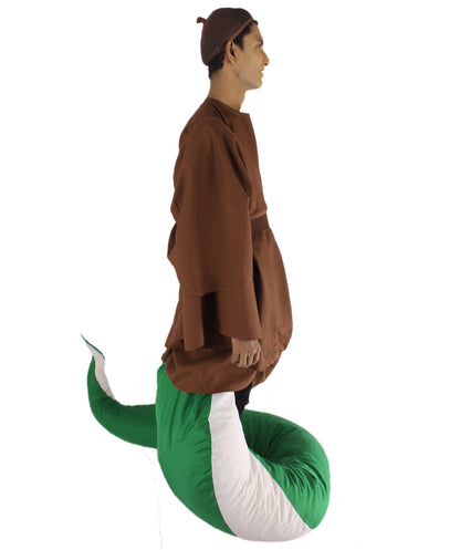 Serpent Monk | Men's White Brown and Green Straight Serpent Monk Halloween Costume