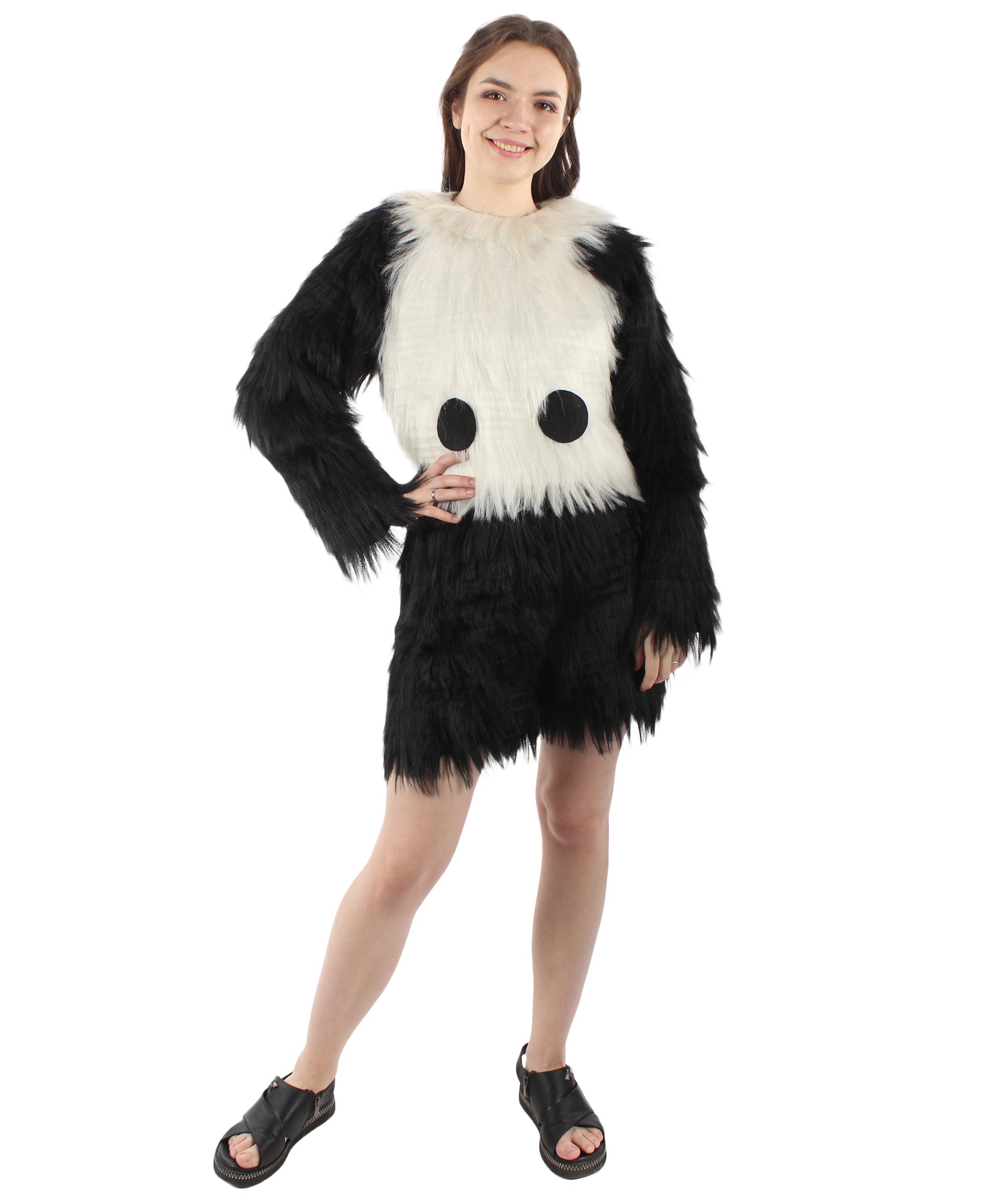 White and Black Panda Costume