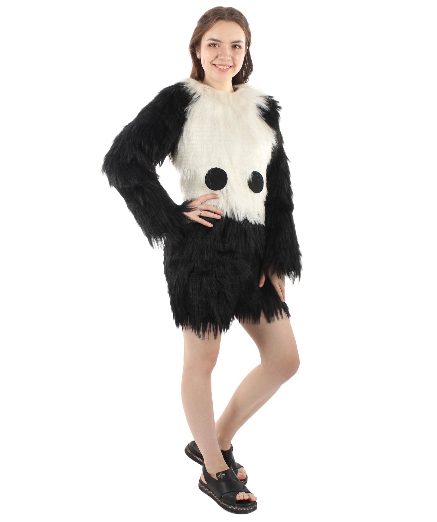 White and Black Panda Costume