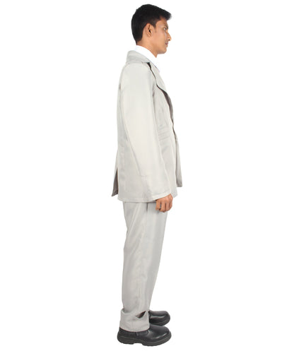 Grey halloween costume suit