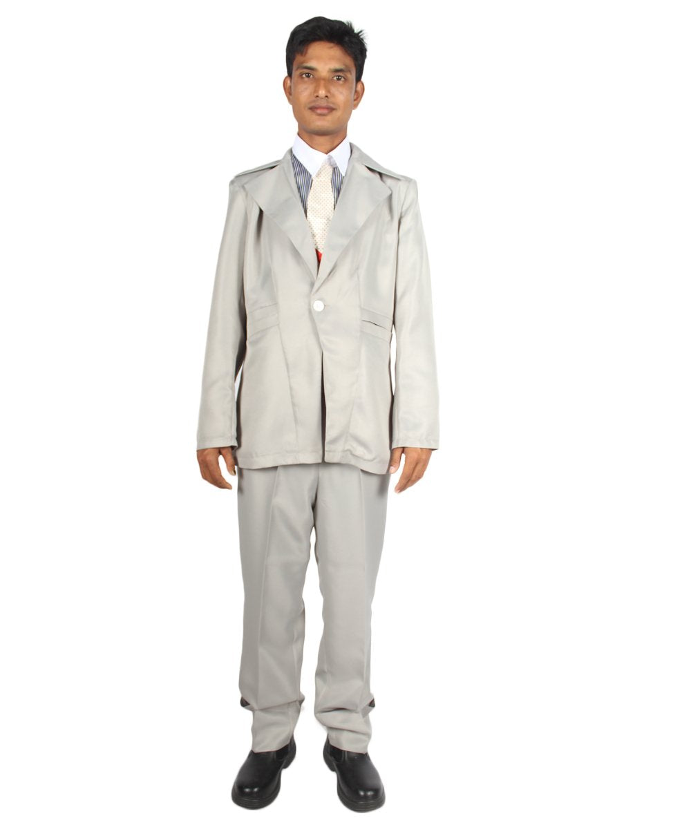 Grey halloween costume suit