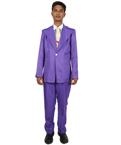 Purple halloween costume suit