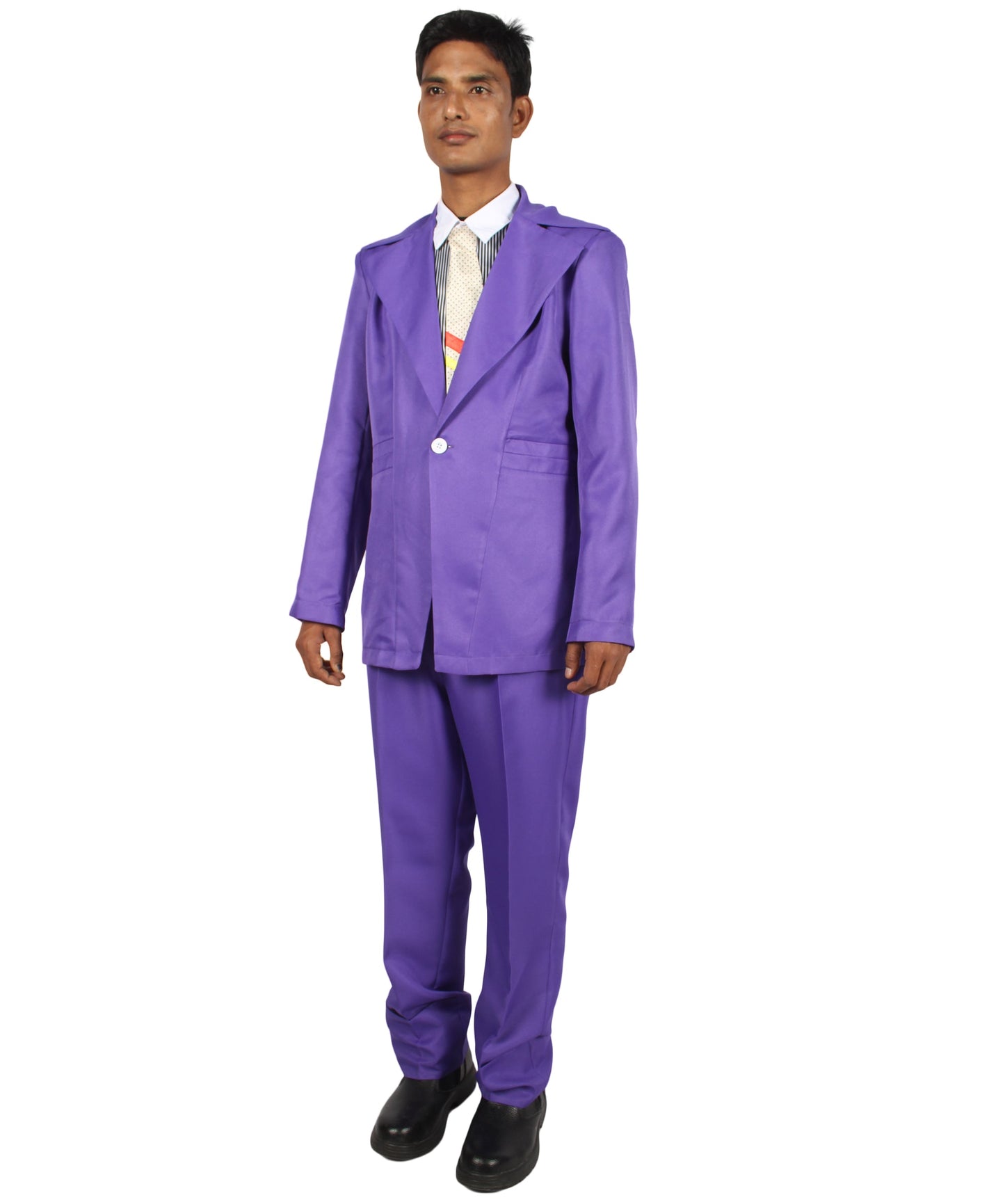 Purple halloween costume suit