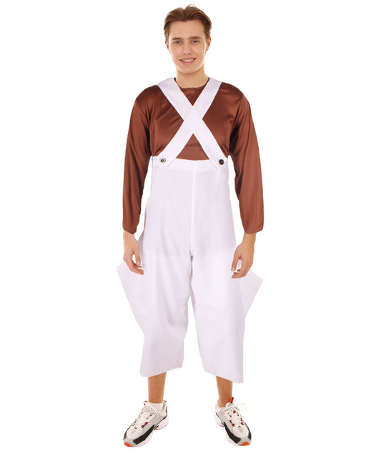 Chocolate Factory Worker Costume | Best for Halloween | Flame-retardant Synthetic Fiber