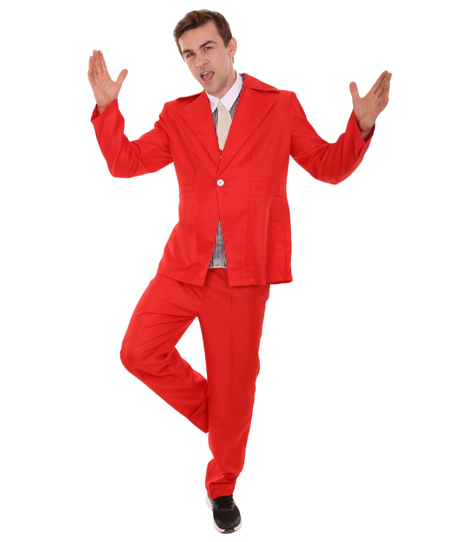 Red halloween costume suit