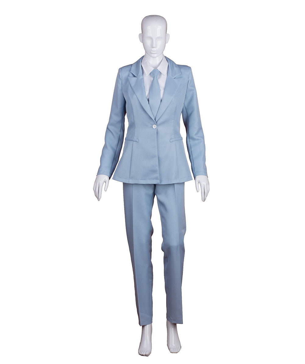 Women's Deluxe Singer Party Suit Costume | Lt. Blue Halloween Costume