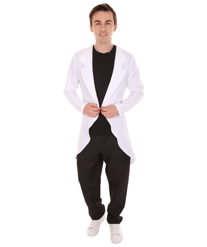 Men's Scientist Lab Coat Uniform Costume | White Fancy Costume