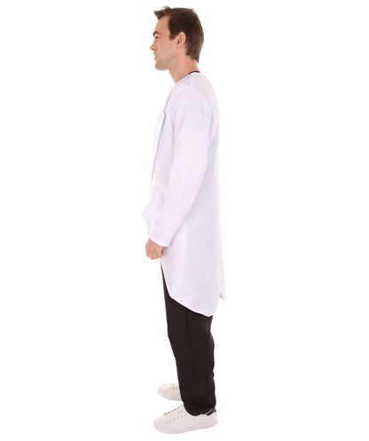 Men's Scientist Lab Coat Uniform Costume | White Fancy Costume