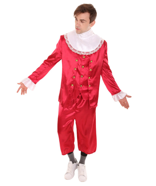 Men's 18th Century Politics Costume | Red Costume