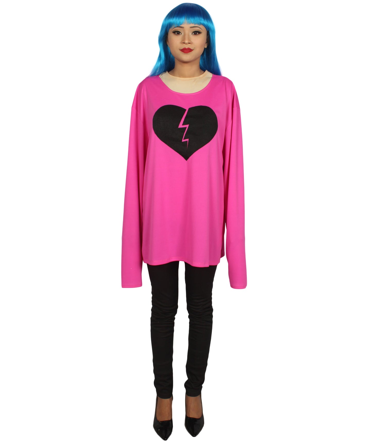 Hot Pink My Heart Is Broken Long Sleeve Costume