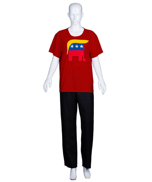 Elephant President Hair Style T-shirt Costume