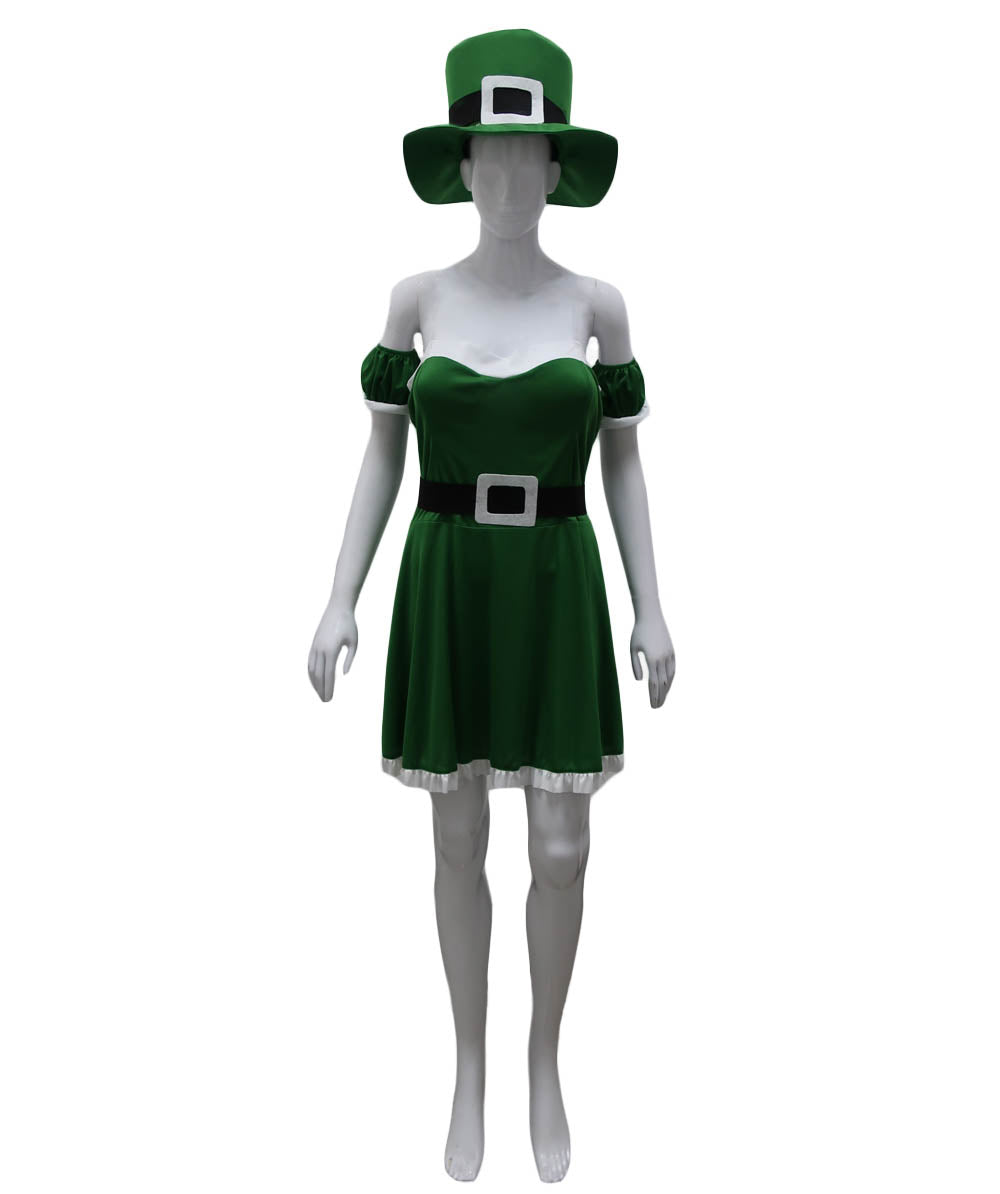 Adult Women's Spank Me I'm Irish Leprechaun Costume HC-698 - HalloweenPartyOnline