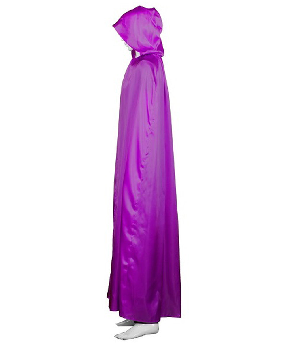 Purple Hooded Cape Costume