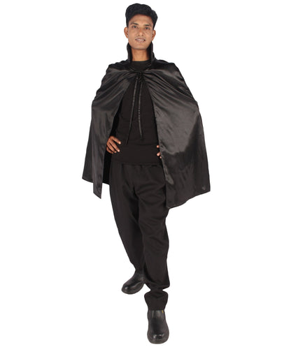 Black/Black Reversible Vampire Cape Costume