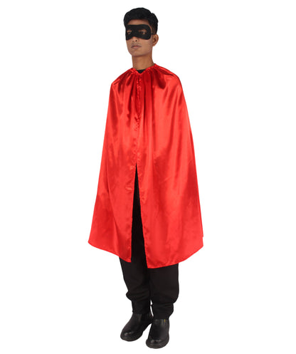 Red Superhero Cape with Mask Set Costume