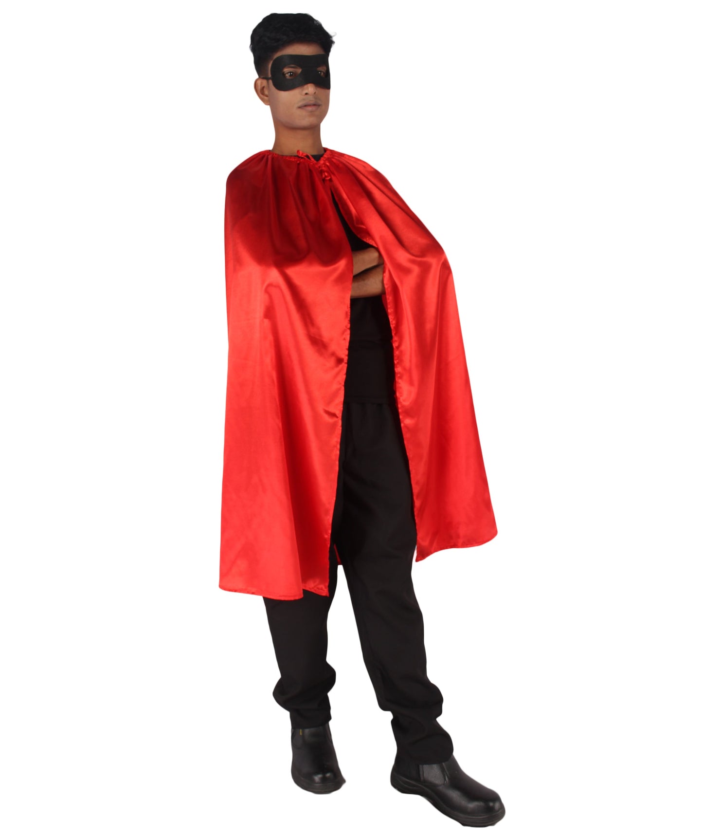 Red Superhero Cape with Mask Set Costume