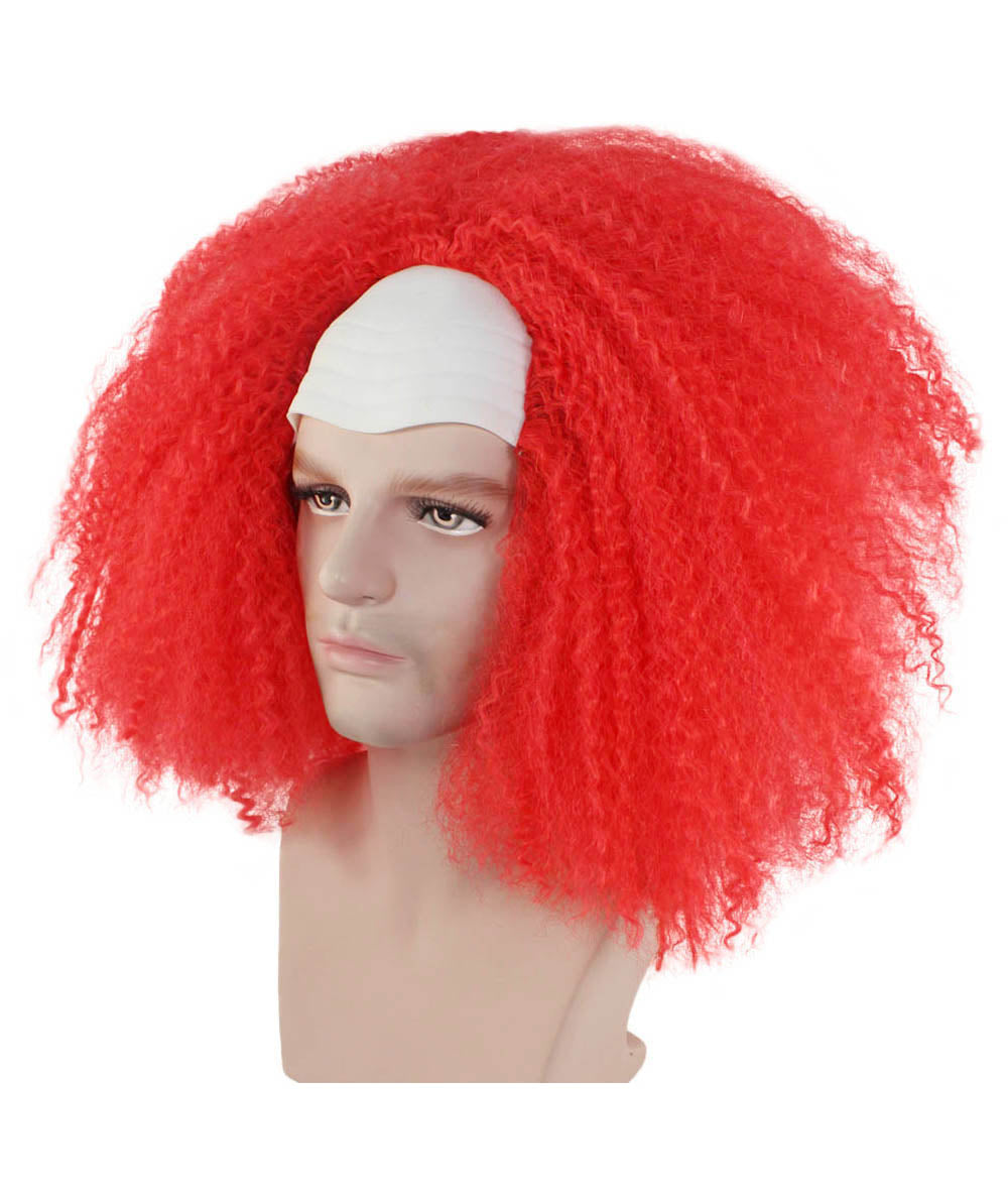 Red Bald Clown wig