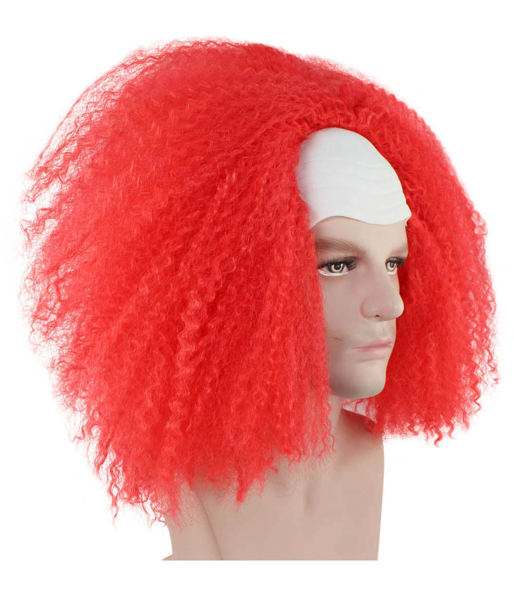 Red Bald Clown wig