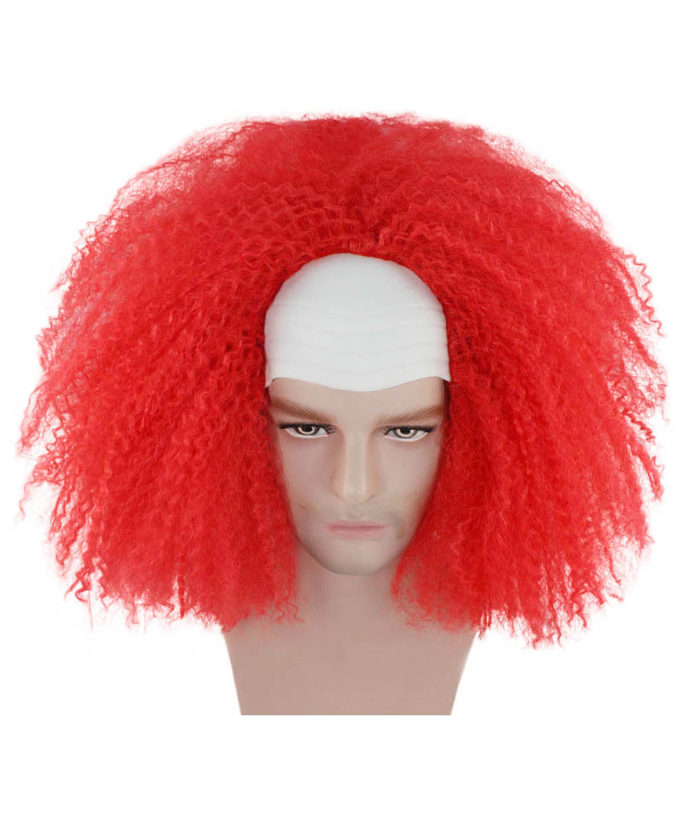 Red Bald Clown wig